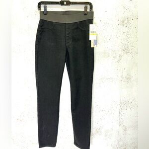 NWT Karen Kane Black Straight Leg Mid Rise Jeans Size 4